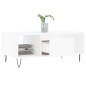 vidaXL Couchtisch Weiß 90x50x36,5 cm Holzwerkstoff vidaXL Couchtisch Weiß 90x50x36,5 cm Holzwerkstoff