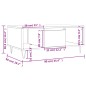 vidaXL Couchtisch Weiß 90x50x36,5 cm Holzwerkstoff vidaXL Couchtisch Weiß 90x50x36,5 cm Holzwerkstoff