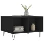 vidaXL Couchtisch Schwarz 60x50x36,5 cm Holzwerkstoff vidaXL Couchtisch Schwarz 60x50x36,5 cm Holzwerkstoff