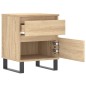 vidaXL Nachttische 2 Stk. Sonoma-Eiche 40x35x50 cm Holzwerkstoff vidaXL Nachttische 2 Stk. Sonoma-Eiche 40x35x50 cm Holzwerkstoff