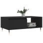 vidaXL Couchtisch Schwarz 90x50x36,5 cm Holzwerkstoff vidaXL Couchtisch Schwarz 90x50x36,5 cm Holzwerkstoff