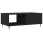vidaXL Couchtisch Schwarz 90x50x36,5 cm Holzwerkstoff vidaXL Couchtisch Schwarz 90x50x36,5 cm Holzwerkstoff