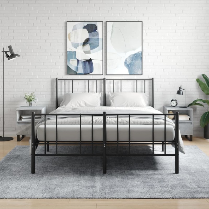 vidaXL Nachttische 2 Stk. Betongrau 40x35x50 cm Holzwerkstoff vidaXL Nachttische 2 Stk. Betongrau 40x35x50 cm Holzwerkstoff