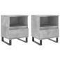 vidaXL Nachttische 2 Stk. Betongrau 40x35x50 cm Holzwerkstoff vidaXL Nachttische 2 Stk. Betongrau 40x35x50 cm Holzwerkstoff