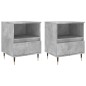 vidaXL Nachttische 2 Stk. Betongrau 40x35x50 cm Holzwerkstoff vidaXL Nachttische 2 Stk. Betongrau 40x35x50 cm Holzwerkstoff
