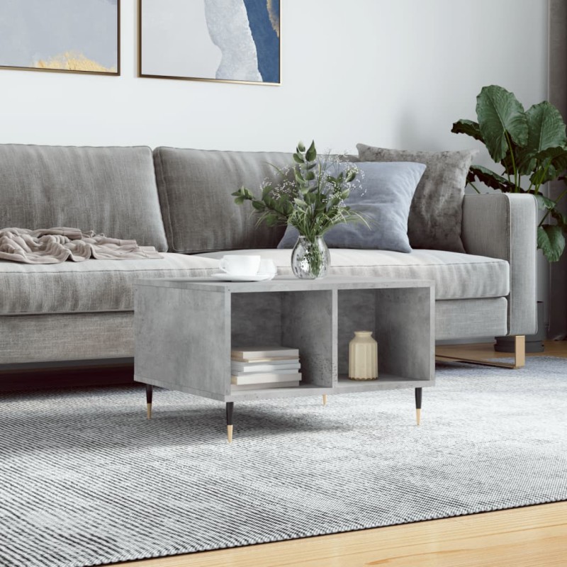 vidaXL Couchtisch Betongrau 60x50x36,5 cm Holzwerkstoff vidaXL Couchtisch Betongrau 60x50x36,5 cm Holzwerkstoff