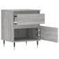 vidaXL Nachttisch Grau Sonoma 40x35x50 cm Holzwerkstoff vidaXL Nachttisch Grau Sonoma 40x35x50 cm Holzwerkstoff