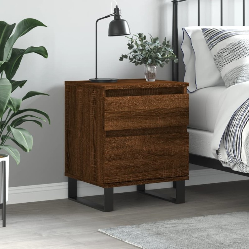 vidaXL Nachttisch Braun Eichen-Optik 40x35x50 cm Holzwerkstoff vidaXL Nachttisch Braun Eichen-Optik 40x35x50 cm Holzwerkstoff