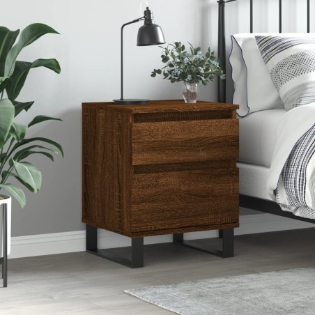 vidaXL Nachttisch Braun Eichen-Optik 40x35x50 cm Holzwerkstoff