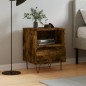 vidaXL Nachttisch Räuchereiche 40x35x50 cm Holzwerkstoff vidaXL Nachttisch Räuchereiche 40x35x50 cm Holzwerkstoff