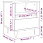 vidaXL Nachttisch Hochglanz-Weiß 40x35x50 cm Holzwerkstoff vidaXL Nachttisch Hochglanz-Weiß 40x35x50 cm Holzwerkstoff