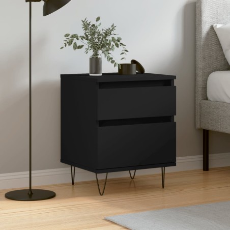 vidaXL Nachttisch Schwarz 40x35x50 cm Holzwerkstoff