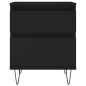vidaXL Nachttisch Schwarz 40x35x50 cm Holzwerkstoff vidaXL Nachttisch Schwarz 40x35x50 cm Holzwerkstoff