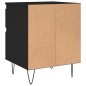 vidaXL Nachttisch Schwarz 40x35x50 cm Holzwerkstoff vidaXL Nachttisch Schwarz 40x35x50 cm Holzwerkstoff