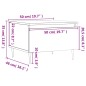 vidaXL Couchtisch Weiß 50x46x35 cm Holzwerkstoff vidaXL Couchtisch Weiß 50x46x35 cm Holzwerkstoff
