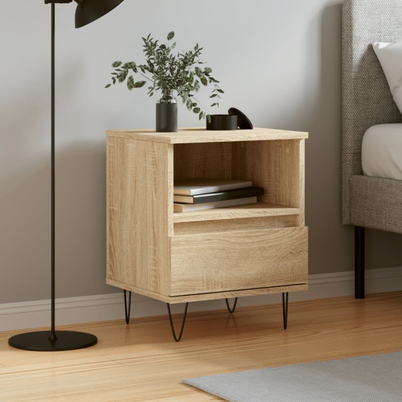 vidaXL Nachttisch Sonoma-Eiche 40x35x50 cm Holzwerkstoff vidaXL Nachttisch Sonoma-Eiche 40x35x50 cm Holzwerkstoff