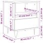 vidaXL Nachttisch Sonoma-Eiche 40x35x50 cm Holzwerkstoff vidaXL Nachttisch Sonoma-Eiche 40x35x50 cm Holzwerkstoff
