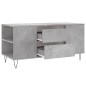 vidaXL Couchtisch Betongrau 102x44,5x50 cm Holzwerkstoff vidaXL Couchtisch Betongrau 102x44,5x50 cm Holzwerkstoff