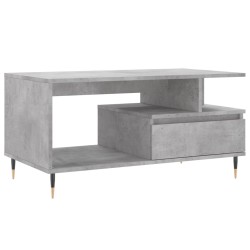 vidaXL Couchtisch Betongrau 90x49x45 cm Holzwerkstoff