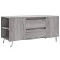 vidaXL Couchtisch Grau Sonoma 102x44,5x50 cm Holzwerkstoff vidaXL Couchtisch Grau Sonoma 102x44,5x50 cm Holzwerkstoff