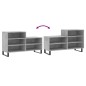 vidaXL Schuhregal Betongrau 102x36x60 cm Holzwerkstoff vidaXL Schuhregal Betongrau 102x36x60 cm Holzwerkstoff