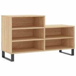 vidaXL Schuhregal Sonoma-Eiche 102x36x60 cm Holzwerkstoff
