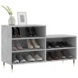 vidaXL Schuhregal Betongrau 102x36x60 cm Holzwerkstoff vidaXL Schuhregal Betongrau 102x36x60 cm Holzwerkstoff