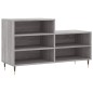 vidaXL Schuhregal Grau Sonoma 102x36x60 cm Holzwerkstoff vidaXL Schuhregal Grau Sonoma 102x36x60 cm Holzwerkstoff