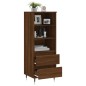 vidaXL Highboard Braun Eichen-Optik 40x36x110 cm Holzwerkstoff vidaXL Highboard Braun Eichen-Optik 40x36x110 cm Holzwerkstoff
