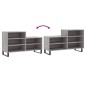 vidaXL Schuhregal Grau Sonoma 102x36x60 cm Holzwerkstoff vidaXL Schuhregal Grau Sonoma 102x36x60 cm Holzwerkstoff