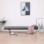 vidaXL Schlafsofa mit 2 Kissen Kunstleder Ausziehbar Grau vidaXL Schlafsofa mit 2 Kissen Kunstleder Ausziehbar Grau