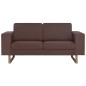 vidaXL 2-Sitzer-Sofa Stoff Braun vidaXL 2-Sitzer-Sofa Stoff Braun