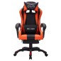 vidaXL Gaming-Stuhl mit RGB LED-Leuchten Orange und Schwarz Kunstleder vidaXL Gaming-Stuhl mit RGB LED-Leuchten Orange und Schwarz Kunstleder