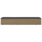 vidaXL Sonnenliege Poly Rattan Braun und Dunkelgrau vidaXL Sonnenliege Poly Rattan Braun und Dunkelgrau
