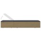 vidaXL Sonnenliege Poly Rattan Braun und Dunkelgrau vidaXL Sonnenliege Poly Rattan Braun und Dunkelgrau