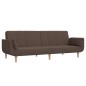 vidaXL Schlafsofa 2-Sitzer mit 2 Kissen Taupe Stoff vidaXL Schlafsofa 2-Sitzer mit 2 Kissen Taupe Stoff
