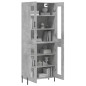 Highboard Betongrau 69,5x34x180 cm Holzwerkstoff Highboard Betongrau 69,5x34x180 cm Holzwerkstoff
