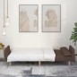 vidaXL Schlafsofa 2-Sitzer mit 2 Kissen Taupe Stoff vidaXL Schlafsofa 2-Sitzer mit 2 Kissen Taupe Stoff