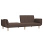 vidaXL Schlafsofa 2-Sitzer mit 2 Kissen Taupe Stoff vidaXL Schlafsofa 2-Sitzer mit 2 Kissen Taupe Stoff