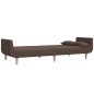 vidaXL Schlafsofa 2-Sitzer mit 2 Kissen Taupe Stoff vidaXL Schlafsofa 2-Sitzer mit 2 Kissen Taupe Stoff