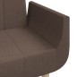 vidaXL Schlafsofa 2-Sitzer mit 2 Kissen Taupe Stoff vidaXL Schlafsofa 2-Sitzer mit 2 Kissen Taupe Stoff