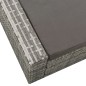 vidaXL Doppel-Sonnenliege Poly Rattan Grau vidaXL Doppel-Sonnenliege Poly Rattan Grau