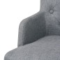 vidaXL Barhocker 2 Stk. Hellgrau Stoff vidaXL Barhocker 2 Stk. Hellgrau Stoff