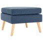 vidaXL Fußhocker Blau Stoff vidaXL Fußhocker Blau Stoff