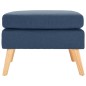 vidaXL Fußhocker Blau Stoff vidaXL Fußhocker Blau Stoff
