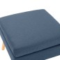 vidaXL Fußhocker Blau Stoff vidaXL Fußhocker Blau Stoff