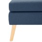 vidaXL Fußhocker Blau Stoff vidaXL Fußhocker Blau Stoff