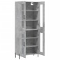 Highboard Betongrau 69,5x34x180 cm Holzwerkstoff Highboard Betongrau 69,5x34x180 cm Holzwerkstoff