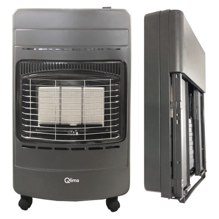 Qlima 2-in-1 Gasofen Klappbar GH 342 RV 4,2 kW Anthrazit