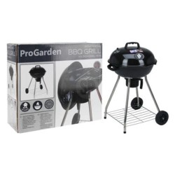 ProGarden Grill mit Rädern 47 cm Schwarz